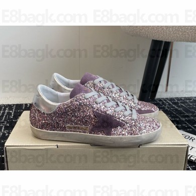 Golden Goose  Super-Star LTD in glitter with suede star and silver heel tab 2024