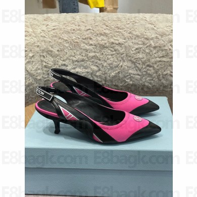 louis vuitton satin and calf leather Archlight Slingback Pumps fuchsia 2022