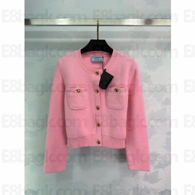 Prada Cashmere cardigan P25M54 pink 2024 