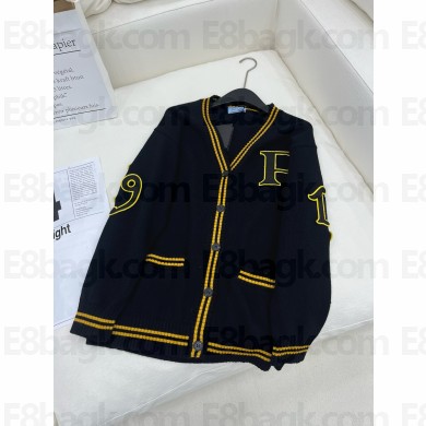 Prada Wool and cashmere cardigan P25N21 black 2024 