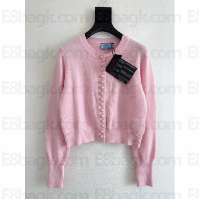 Prada Cashmere cardigan P25N16 pink 2024 