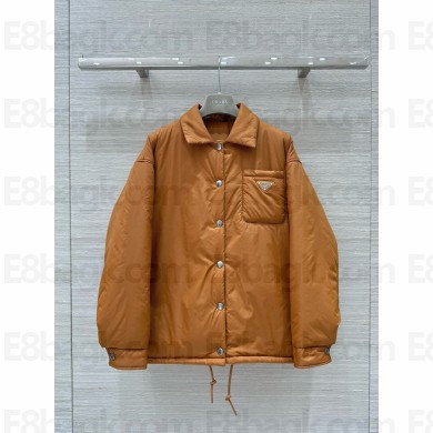 Prada Lightweight Re-Nylon blouson jacket camel brown 2024 