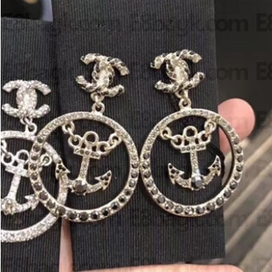 Chanel Earrings A58441 Gold/Gray/Black 2018