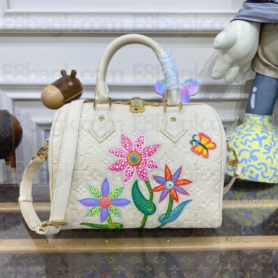 LV x YK Speedy Bandoulière 25 M46415 WHITE 2023