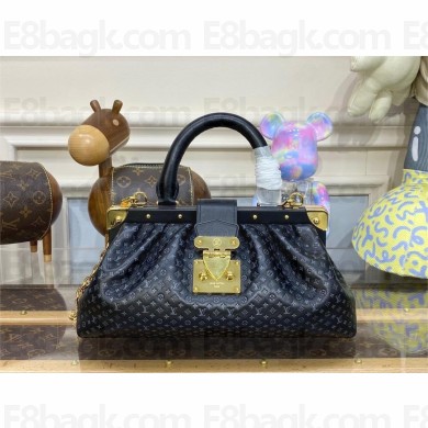 LOUIS VUITTON Monogram Clutch in supple calfskin BLACK M22326 2023