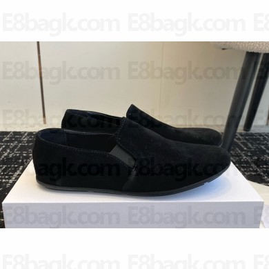 The Row women's ballet flat suede leather black 1030 2024