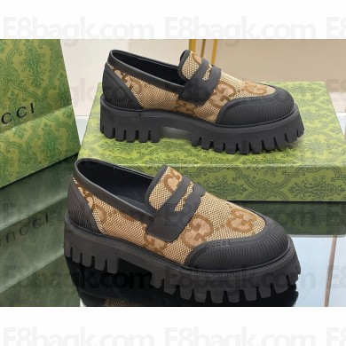 Gucci lug maxi GG loafer GG canvas Camel 2023