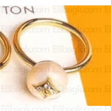 Louis Vuitton B Blossom Ring White/Gold