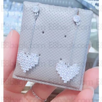 Dior Crystal Heart Long Earrings 2018