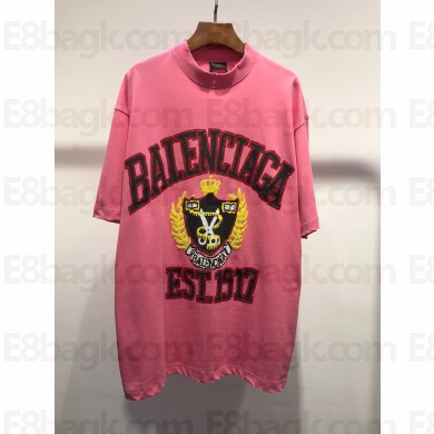 balenciaga Diy College T-shirt Medium Fit in PINK 2023