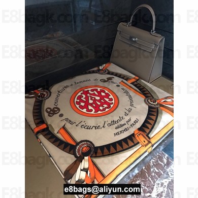 Hermes horses printed rug