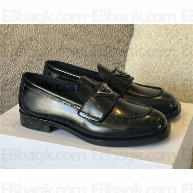 Prada Brushed leather loafers BLACK 1D238M 2023