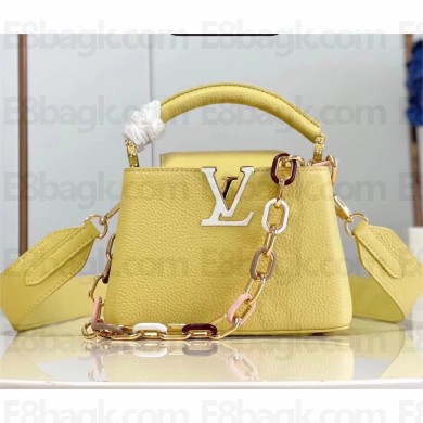 louis vuitton Capucines Mini bag M21798 yellow 2023