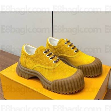 Louis Vuitton  Ruby Flat Derby 1AGWJO  Mustard Suede calf leather 2024
