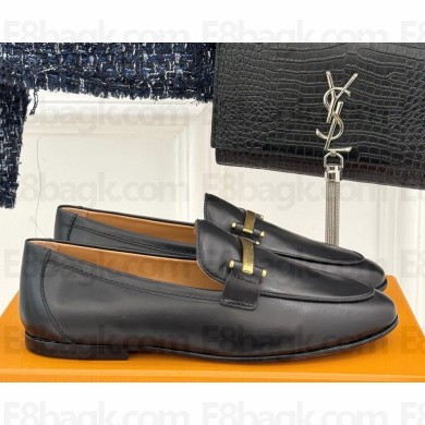 Tod's Loafers in Leather with clamp black 2025