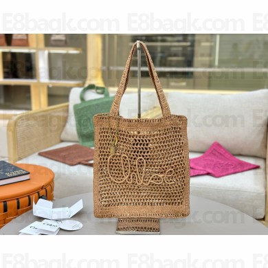 Chloe Summer Banana raffia-effect tote bag beige 2025