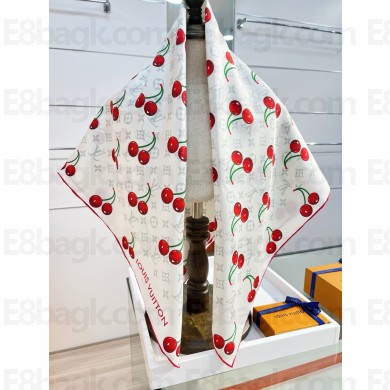 LV x TM Denim Cerise Square 90 m96389 white 2025