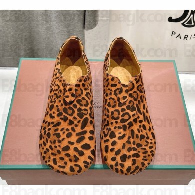 Loro Piana flat suede calfskin leopard brown 2024