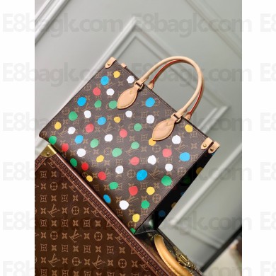 LV x YK OnTheGo MM​ Monogram canvas tote bag M46379 2023