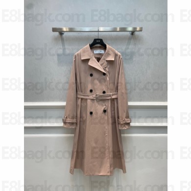 dior Pink Bonded Technical Cotton Trench Coat 2023