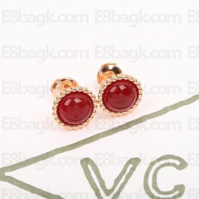 Van Cleef & Arpels Perlée couleurs earrings red