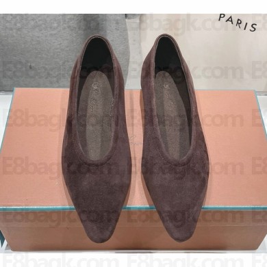 Loro Piana Rebecca Ballerinas in suede Calfskin 05-2024