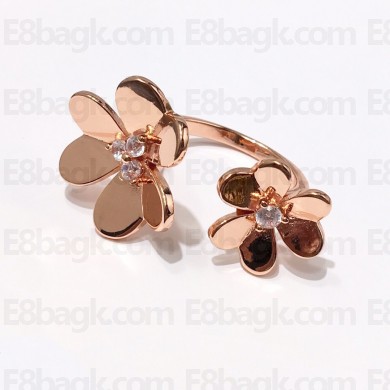 Van Cleef & Arpels Frivole Between the Finger ring pink gold