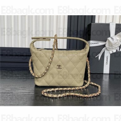 chanel beige BUCKET BAG in grained leather AP4386 2025