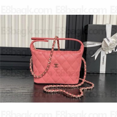 chanel pink BUCKET BAG in grained leather AP4386 2025