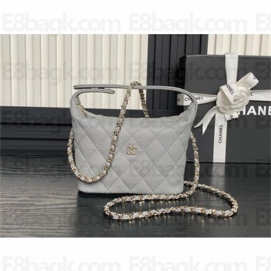 chanel gray BUCKET BAG in grained leather AP4386 2025