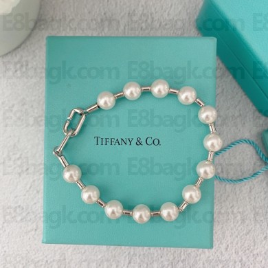 Tiffany City HardWear Pearl Bracelet silver