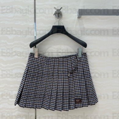 Prada multicolor Checked wool skirt 2024 