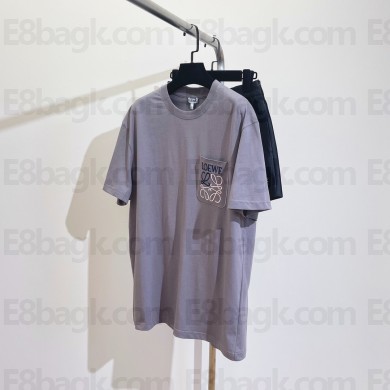 loewe Relaxed fit T-shirt in cotton gray 2023
