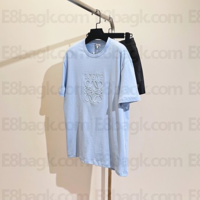loewe Relaxed fit T-shirt in cotton blue 2023