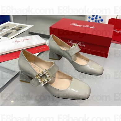 Roger Vivier Très Vivier Rhinestone Buckle Babies Pumps GRAY 2023