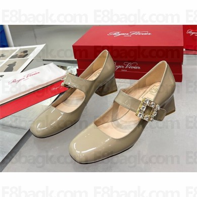 Roger Vivier Très Vivier Rhinestone Buckle Babies Pumps ELEPHANT GRAY 2023