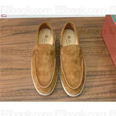 Loro Piana Summer Walk Loafers in suede leather 17