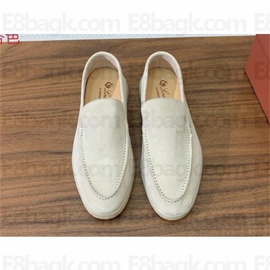 Loro Piana Summer Walk Loafers in suede leather 22