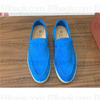 Loro Piana Summer Walk Loafers in suede leather 03