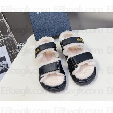 Dior Dioract Sandal leather Goatskin  black 2024