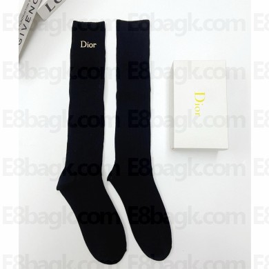 dior black logo printed socks 2024