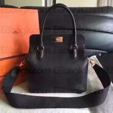 Hermes Original Swift Leather Toolbox 20cm Bag Black