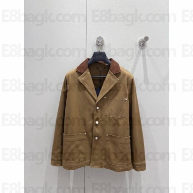 Louis Vuitton Tailored Workwear Cotton Canvas Jacket 1AGJ70 2025