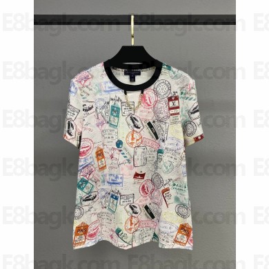 Louis Vuitton Travel Stamp T-Shirt  1AGDLC 2025