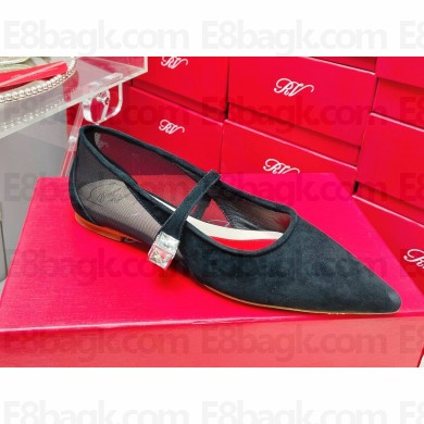 Roger Vivier Babies Ballerinas in Suede black 2023