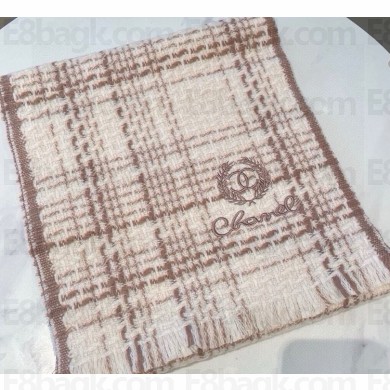 Chanel sheep wool Scarf 32*186cm pink 2024