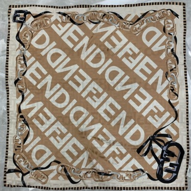 Fendi silk foulard scarf 90x90cm 09 2024