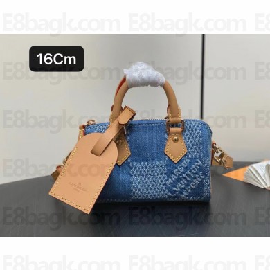 louis vuitton Damier Denim 3D Nano speedy bag 2024
