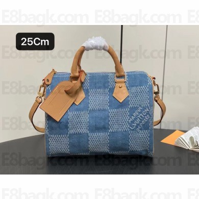 louis vuitton Damier Denim 3D speedy 25 bag 2024