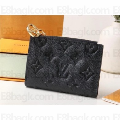 LOUIS VUITTON Lisa Wallet IN Monogram Empreinte leather M83365 BLACK 2024